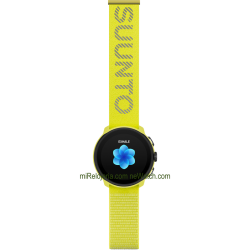 Correa textil atletic 7 22 mm. para Suunto Run Lime