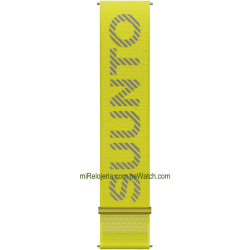 Correa textil atletic 7 22 mm. para Suunto Run Lime