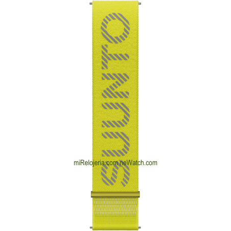 Correa textil atletic 7 22 mm. para Suunto Run Lime