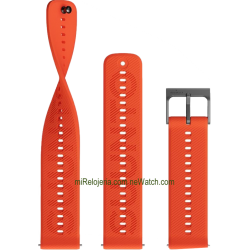 Correa de silicona Athletic 6 Coral Orange 22 mm.