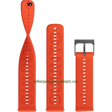 Athletic 6 Silicone strap Coral Orange 22 mm.