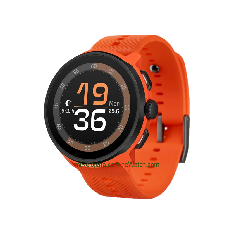 Run Coral Orange Silicone Strap