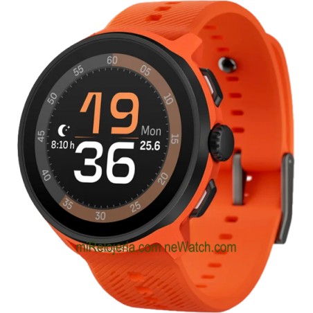 Run Coral Orange Silicone Strap