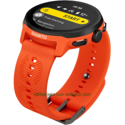 Run Coral Orange Silicone Strap