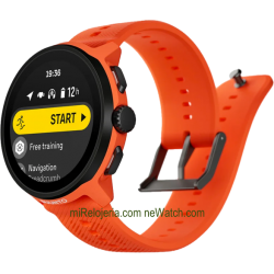 Run Coral Orange Silicone Strap