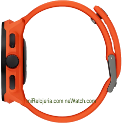 Run Coral Orange Silicone Strap