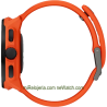 Run Coral Orange Silicone Strap