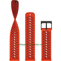 Athletic 8 Silicone strap Coral Orange 22 mm.