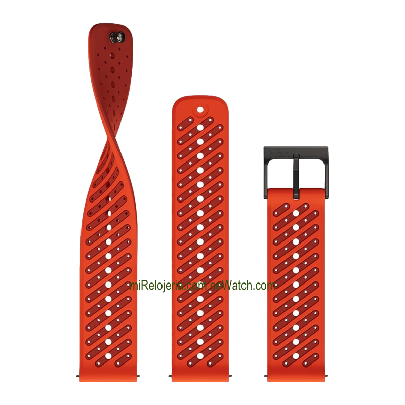 Correa de silicona Athletic 8 Coral Orange 22 mm.