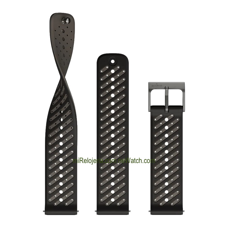 Correa de silicona Athletic 8 Black 22 mm.