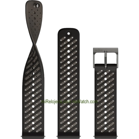 Athletic 8 Silicone strap Black 22 mm.