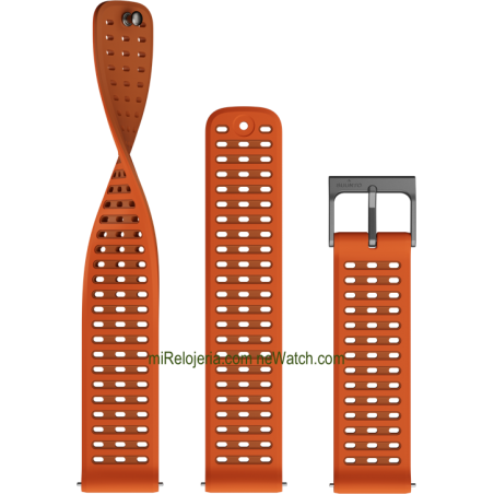 Athletic 9 Silicone strap Canyon Orange 22 mm.