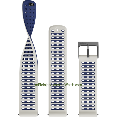 Correa de silicona Athletic 9 Arctic Gray 22 mm.