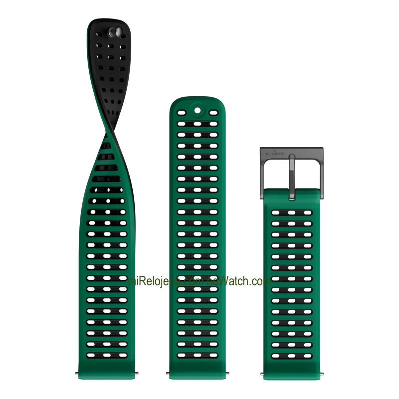 Athletic 9 Silicone strap Pine Green 22 mm.