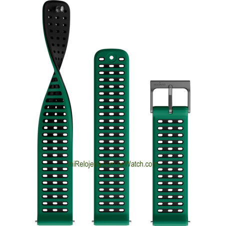 Correa de silicona Athletic 9 Pine Green 22 mm.