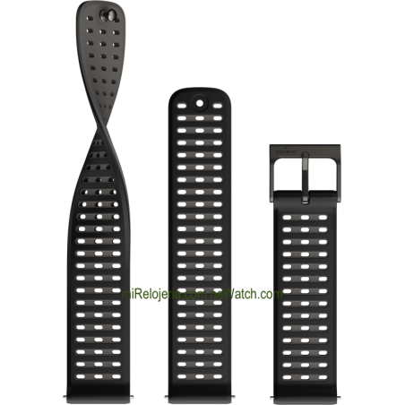 Athletic 9 Silicone strap Black 22 mm.