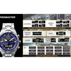 Promaster Eco-Drive Sky Pilot U830
