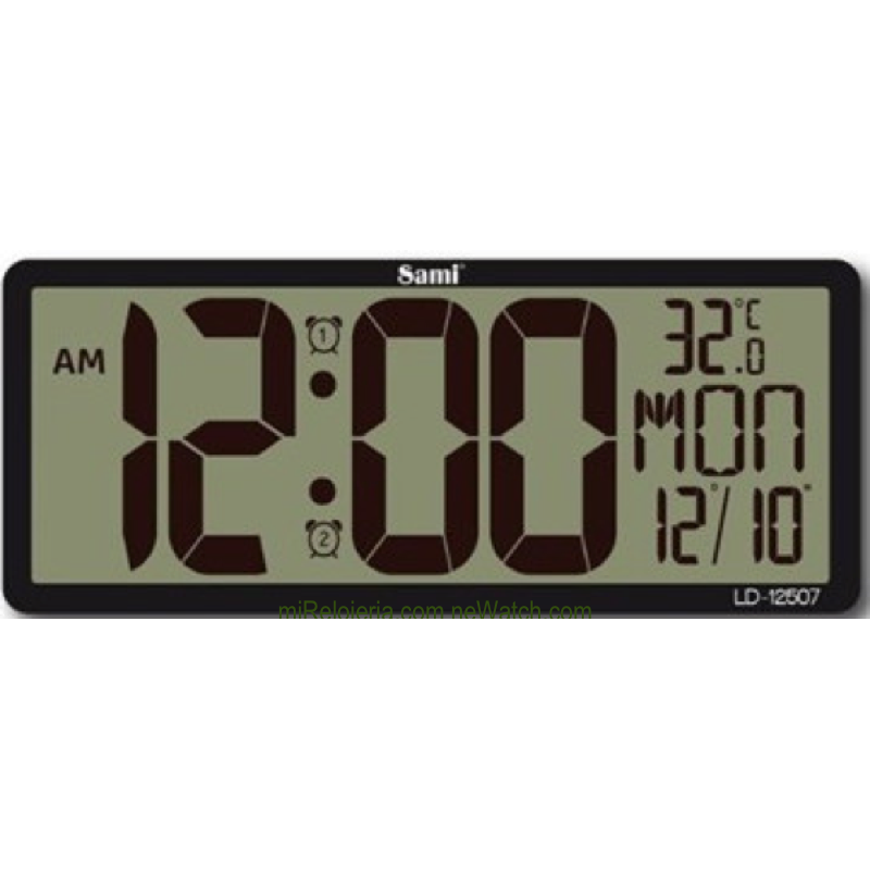 Slim Digital Wall Clock