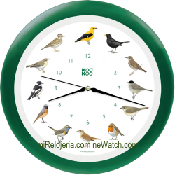 Wall Clock Birds