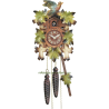 Leaf and bird cuckoo clock Engstler